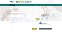 Desktop Screenshot of nchospitaljobs.com